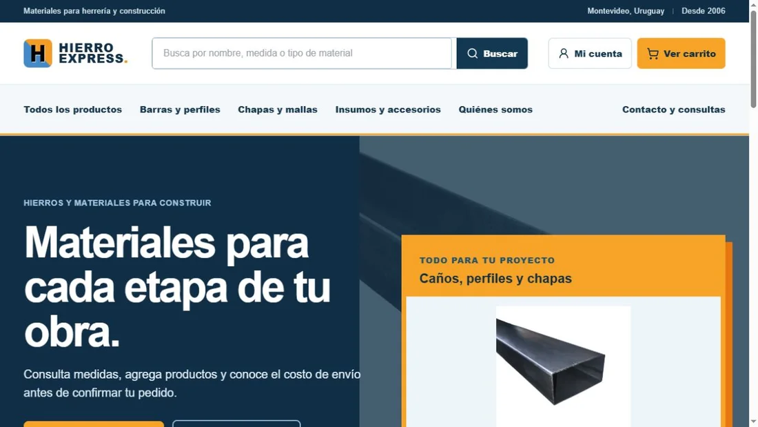 Página de Hierro Express
